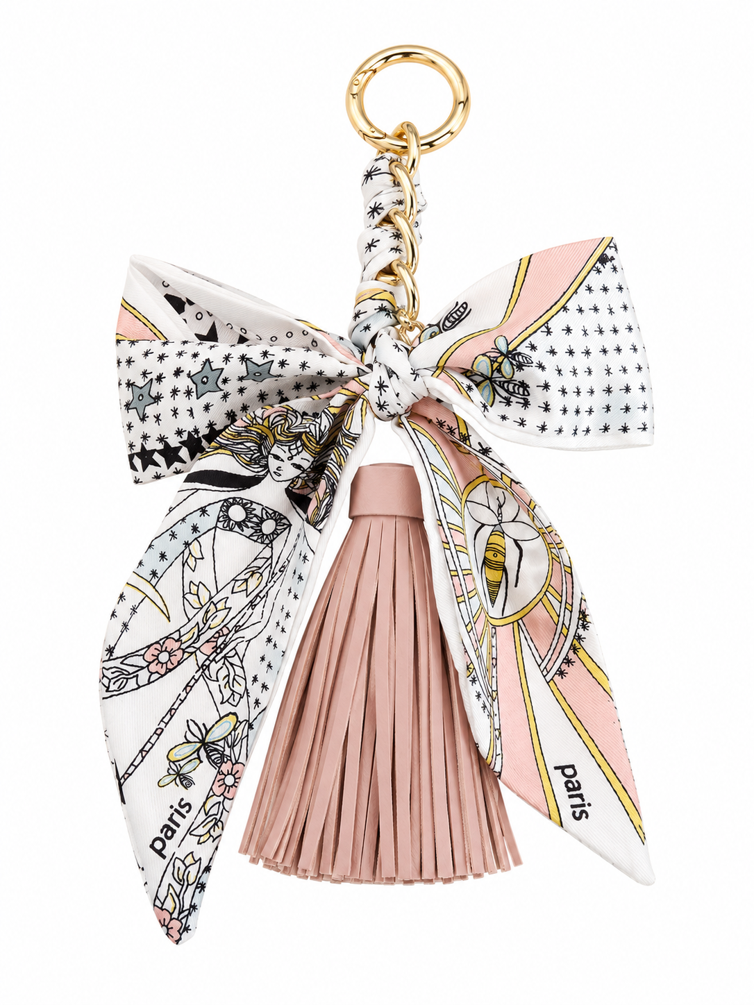 Bow & Fringe Bag Charm