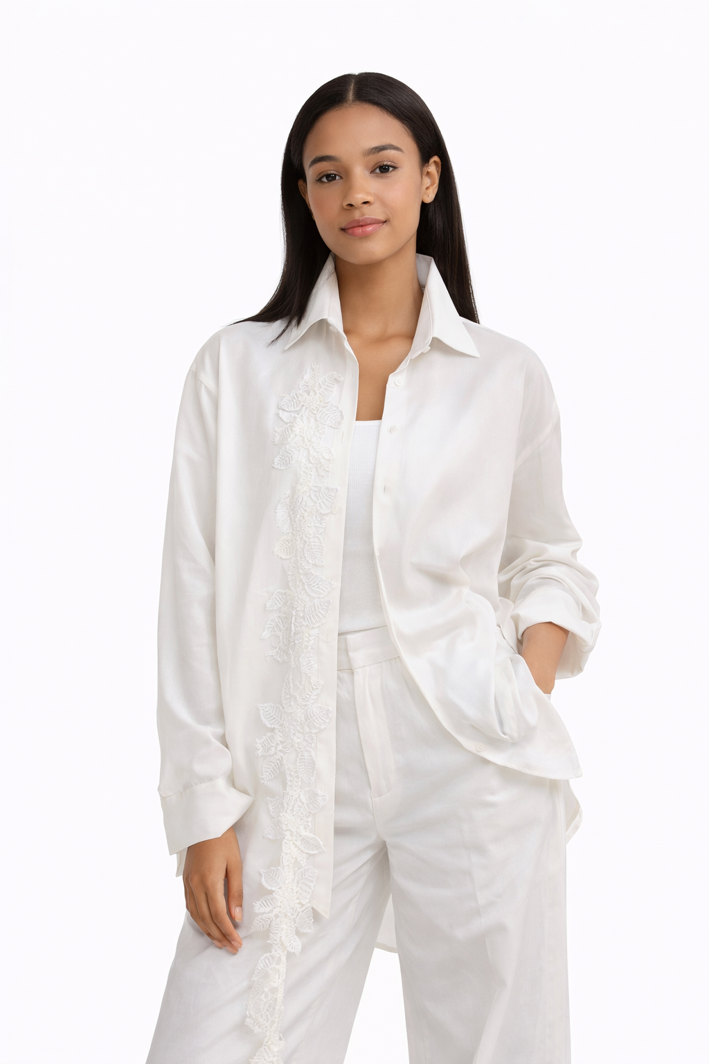 Embroidered Co-Ord Set of Shirt & Trouser