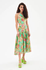 Load image into Gallery viewer, Floral Cut-Out Dress
