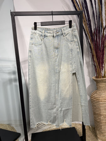 Midi Denim Skirt