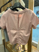 Load image into Gallery viewer, Cotton Basic Top with Open Back
