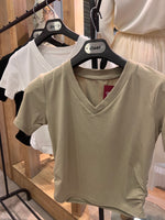 Load image into Gallery viewer, V-Neck Cotton Basic Top
