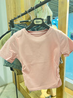 Load image into Gallery viewer, Cotton Basic Top with Gathering
