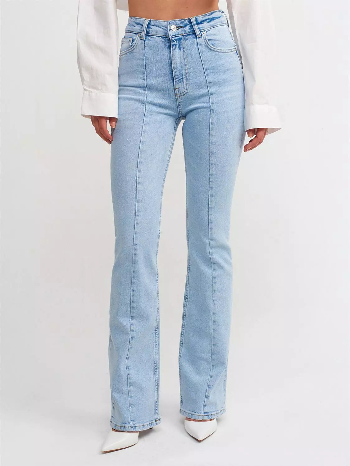 Faded Straight Fit Jeans