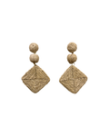 Geometric Raffia Earrings