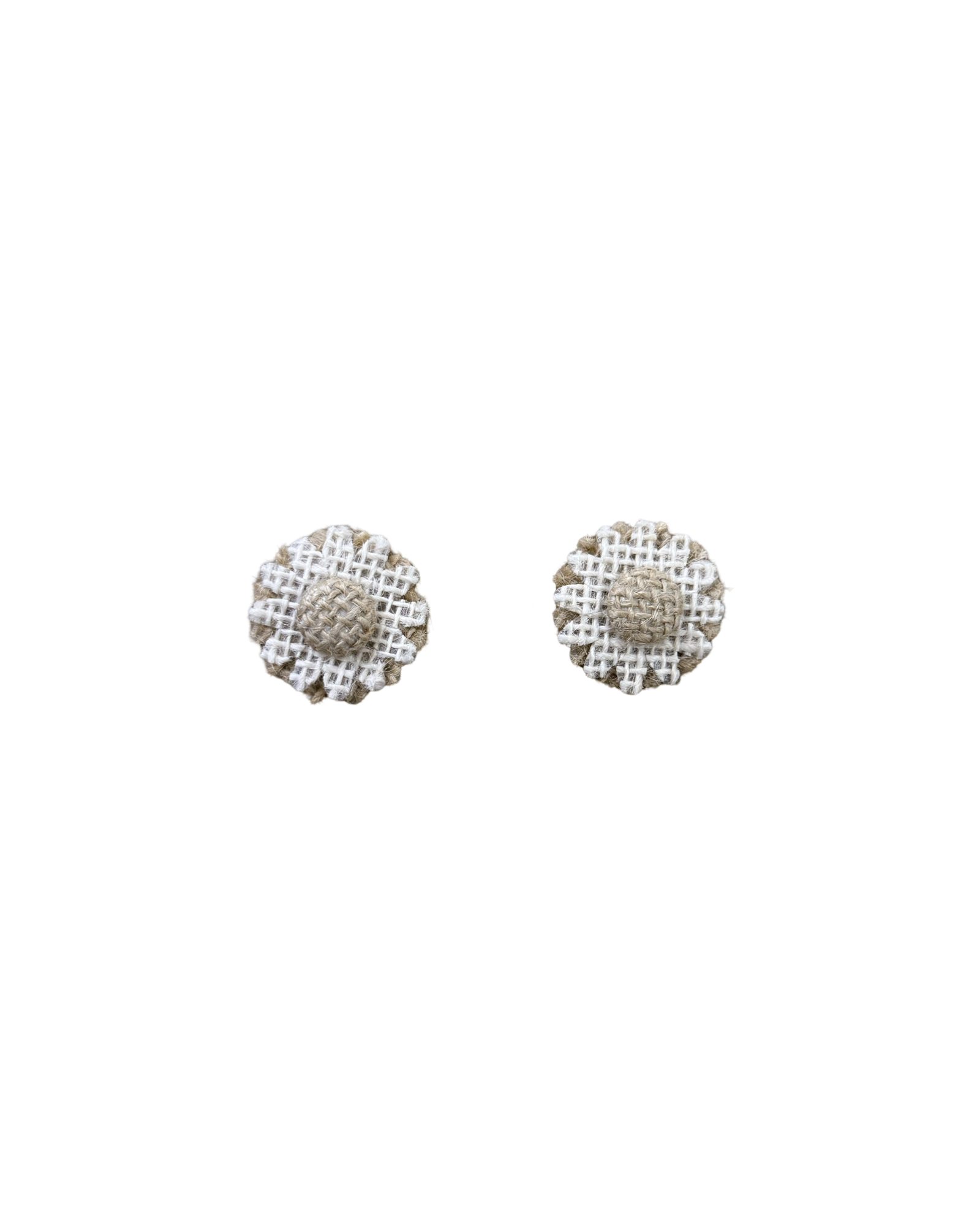Raffia Flower Earrings