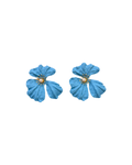 Faux Pearl Flower Earrings