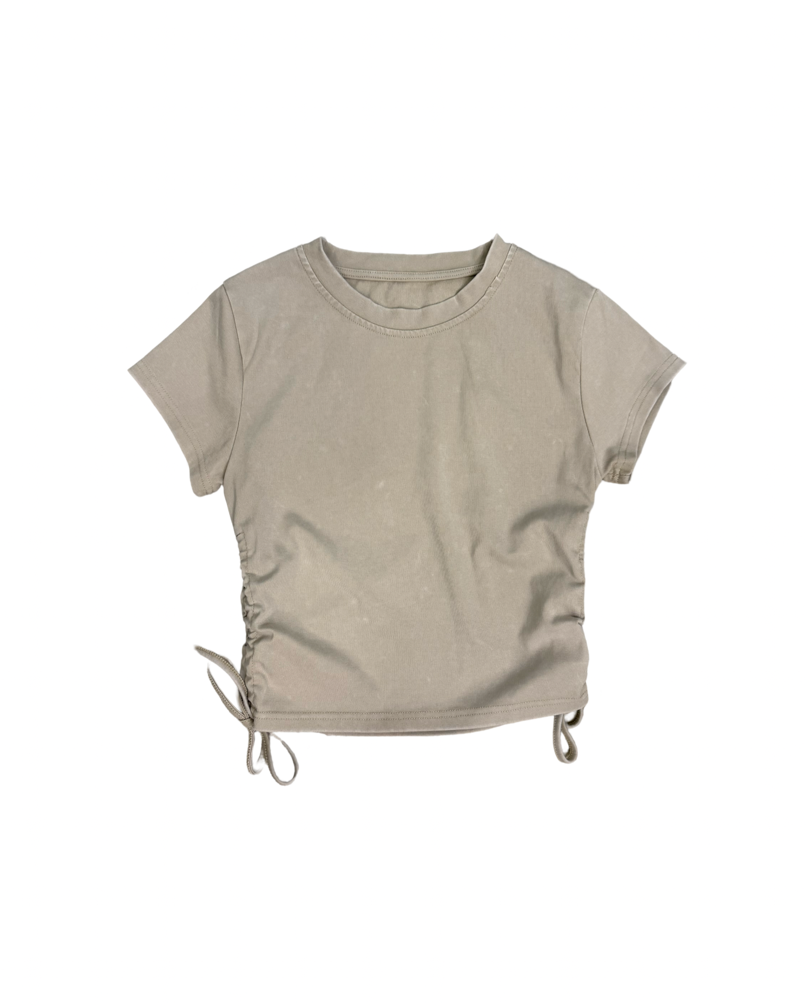 Faded Gathered T-Shirt