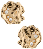 Load image into Gallery viewer, Faux Pearl Earrings

