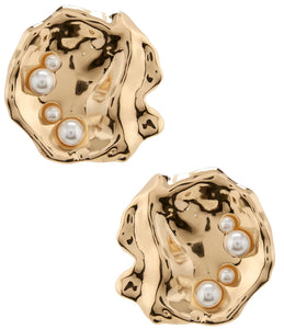 Faux Pearl Earrings
