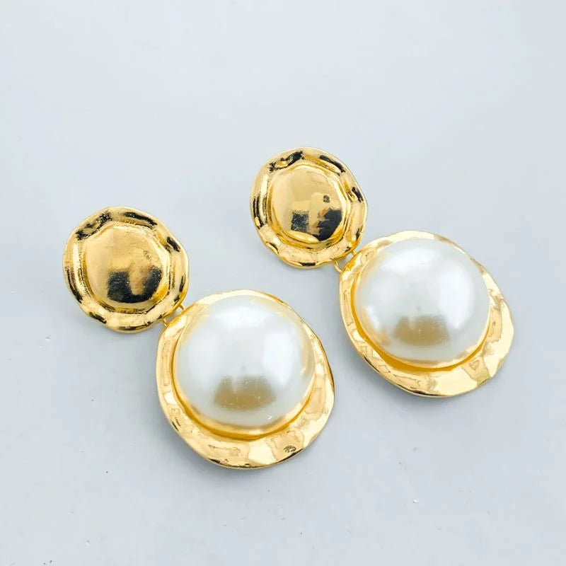 Faux Pearl Earrings