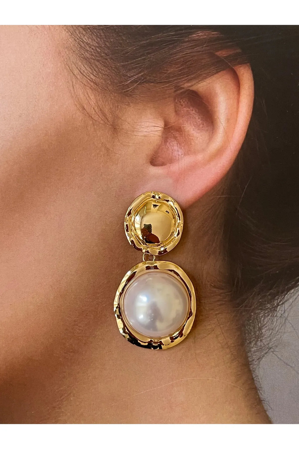 Faux Pearl Earrings