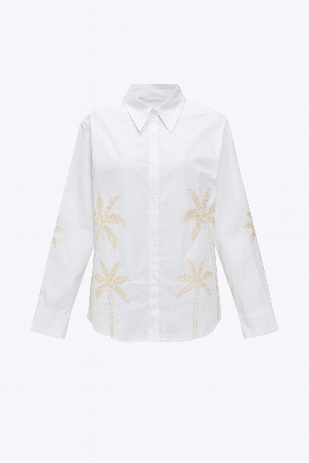 Embroidered Palm Tree Shirt
