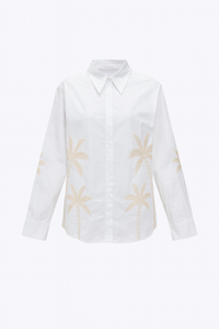 Embroidered Palm Tree Shirt