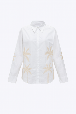 Embroidered Palm Tree Shirt