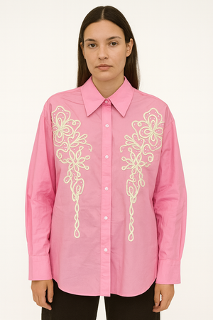 Long Sleeve Shirt with Pearl Design