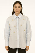 Long Sleeve Shirt with Rhinestones