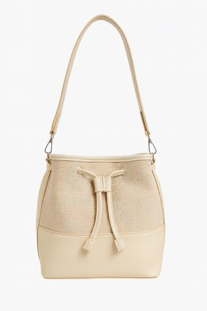 Contrast Bucket Shoulder Bag