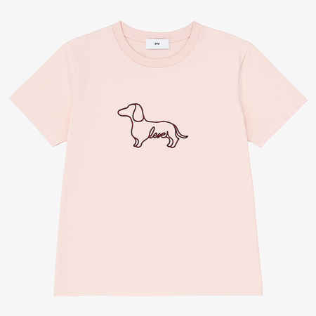 T-Shirt with Graphic Pup