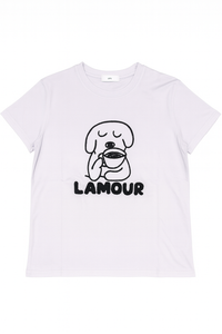 T-Shirt with Graphic Pup