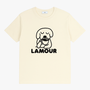 T-Shirt with Graphic Pup