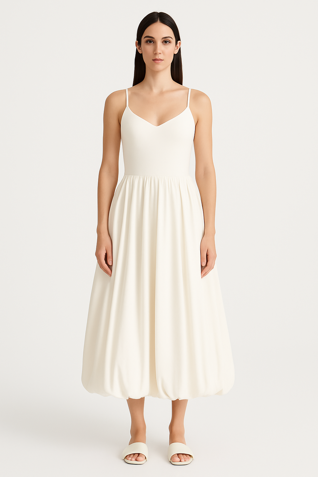 Balloon Midi Dress