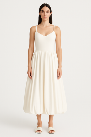 Balloon Midi Dress