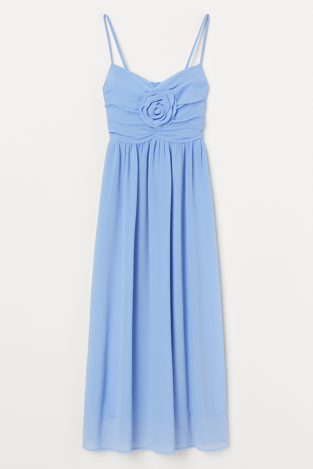Midi Dress With Raised Flower