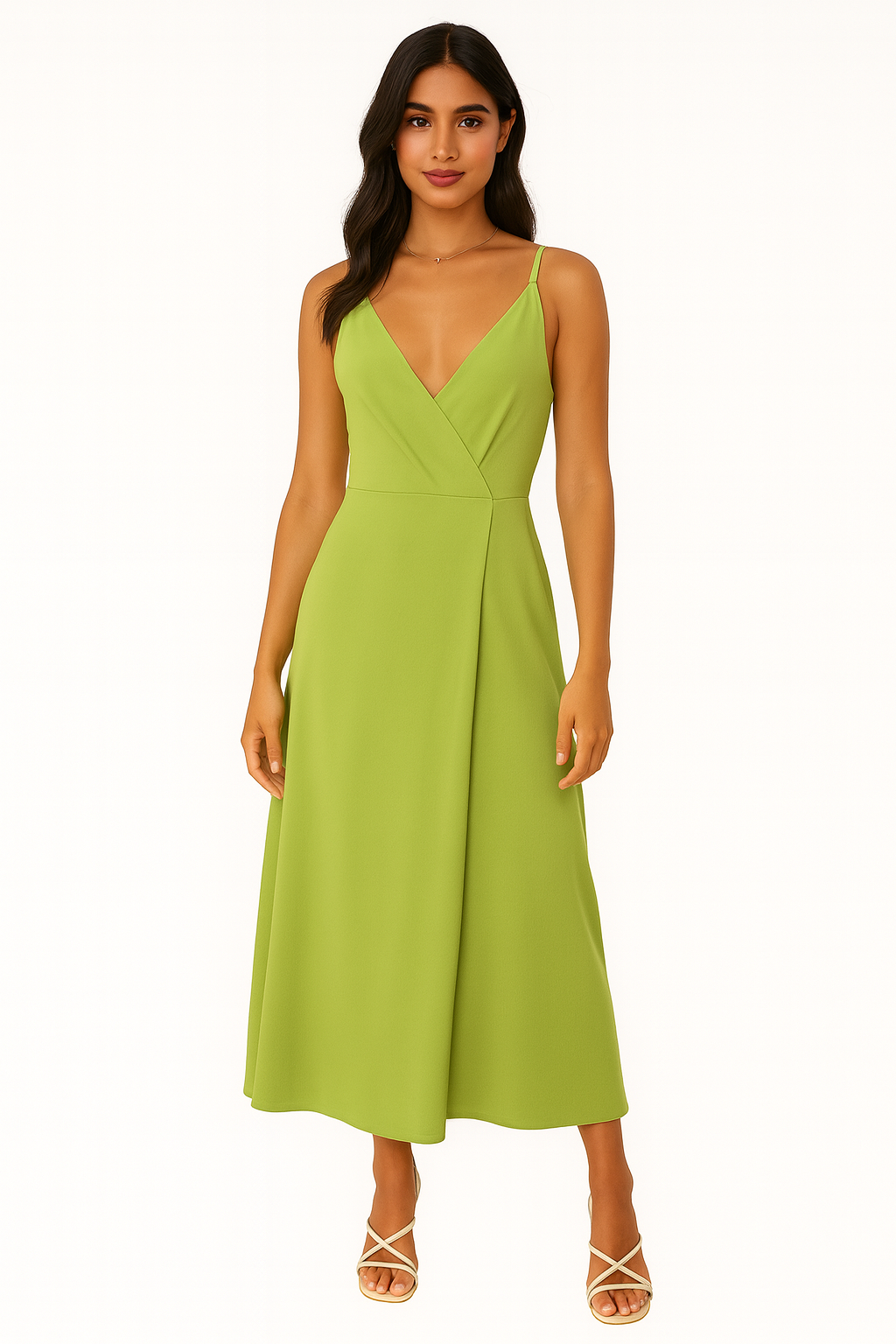 Satin Midi Dress