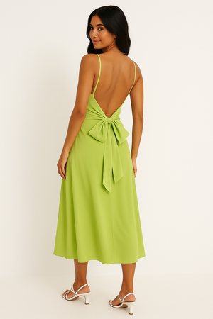 Satin Midi Dress