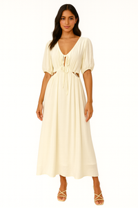Linen Midi Dress