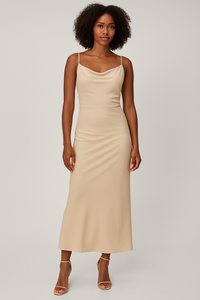 Satin Midi Dress