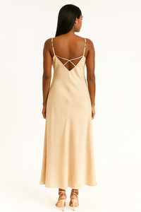 Satin Midi Dress