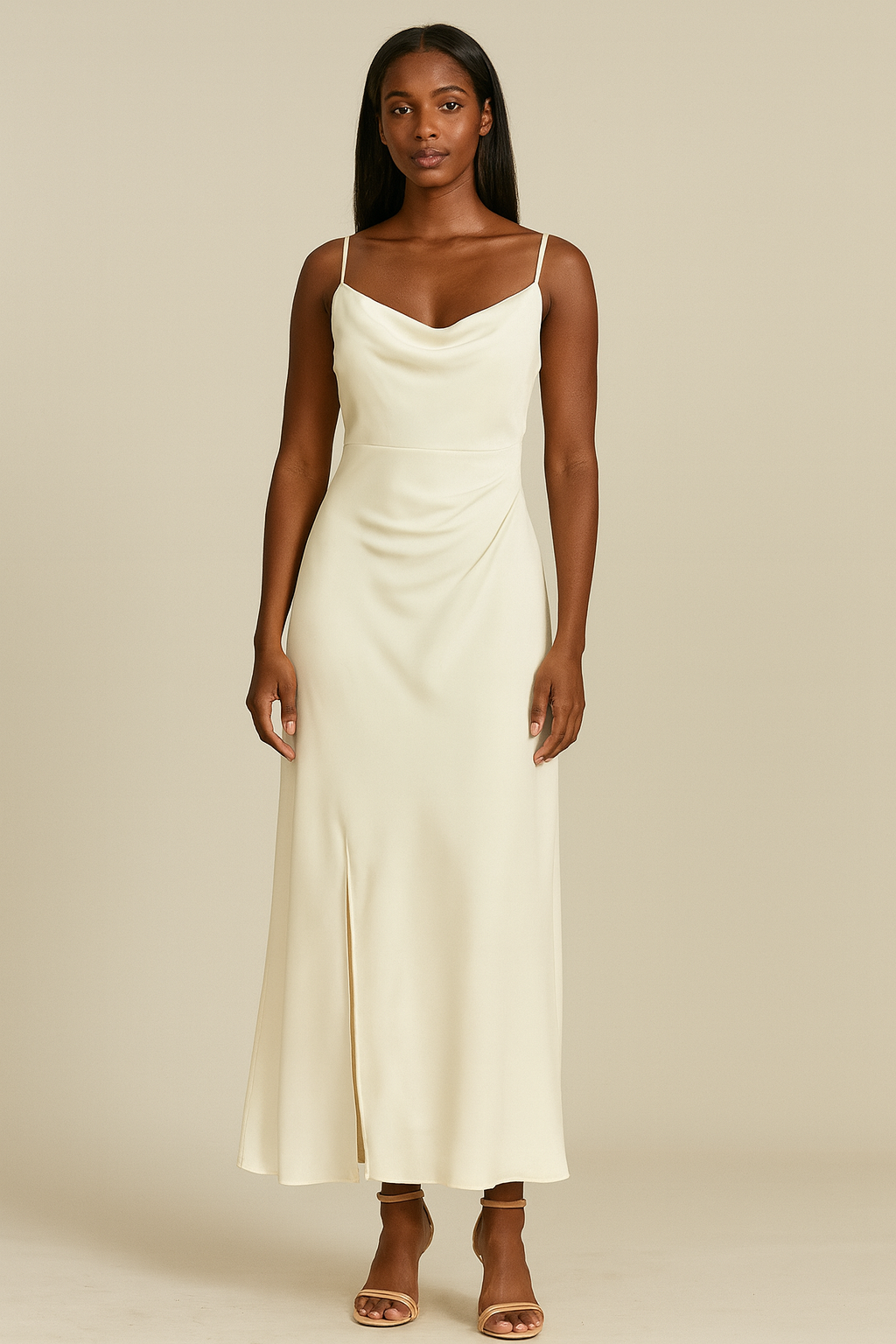 Satin Midi Dress