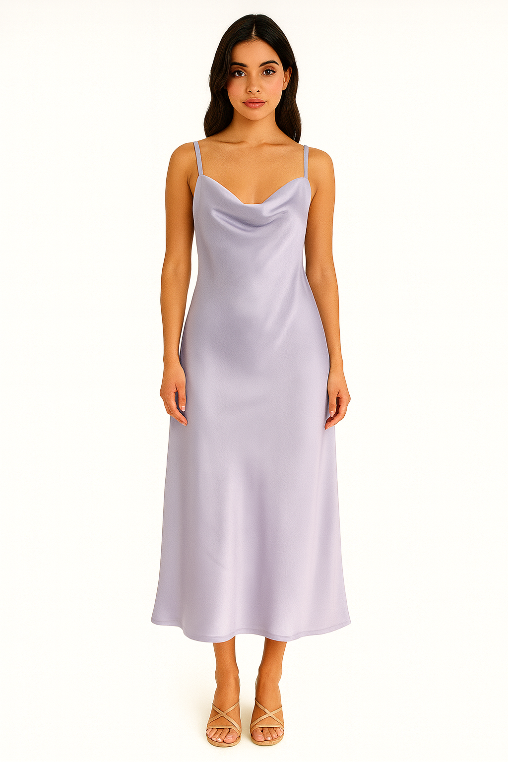 Satin Midi Dress