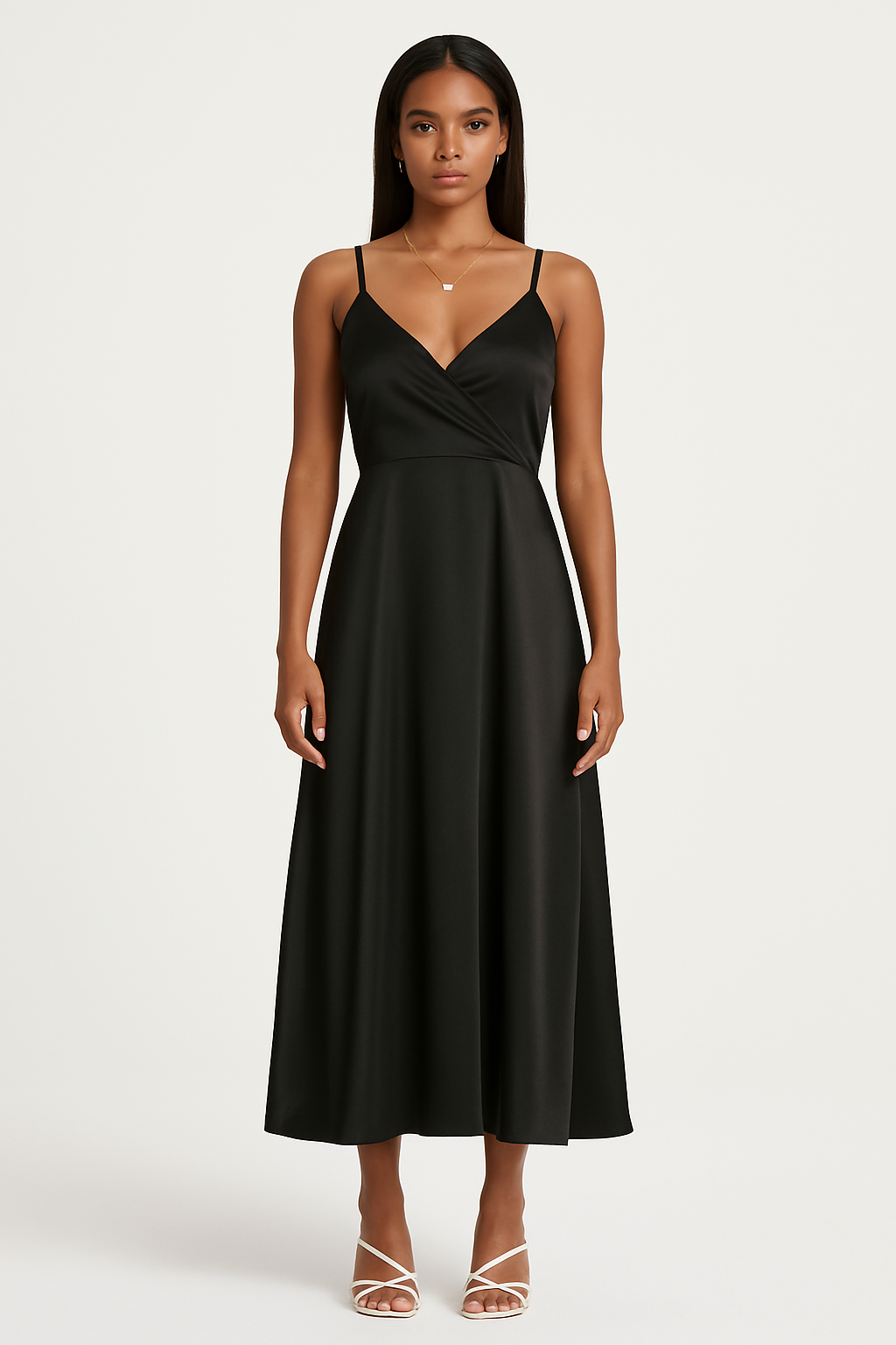 Satin Midi Dress