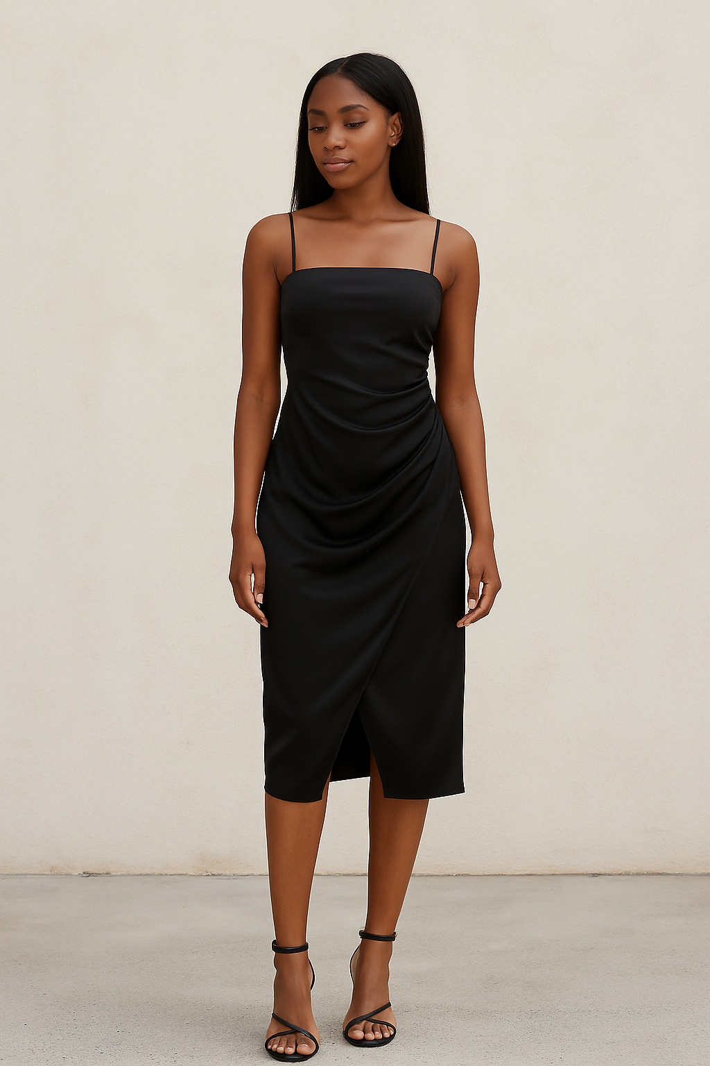 Satin Midi Dress