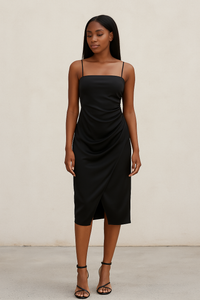 Satin Midi Dress