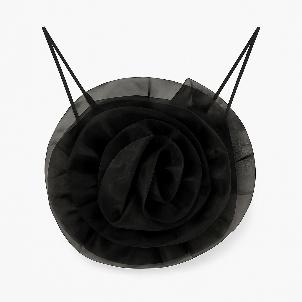Organza Flower Crop Top