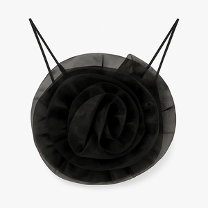 Organza Flower Crop Top