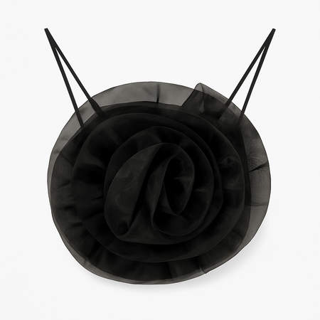Organza Flower Crop Top