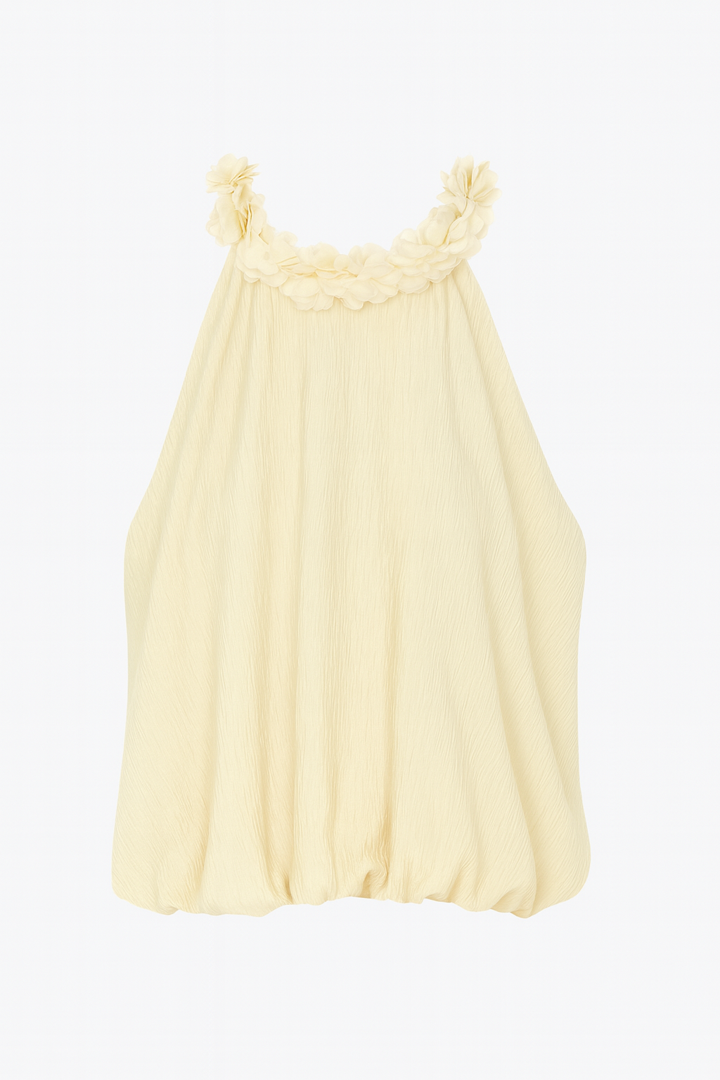 Raised Floral Balloon Top