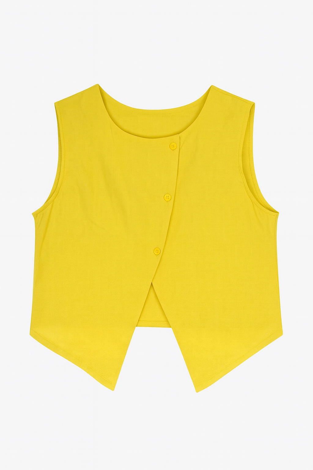 Linen Top With Open Back