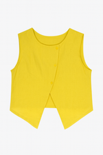 Load image into Gallery viewer, Linen Top With Open Back

