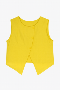Linen Top With Open Back