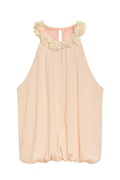 Raised Floral Balloon Top