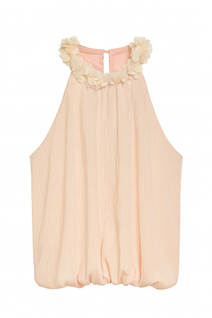 Raised Floral Balloon Top