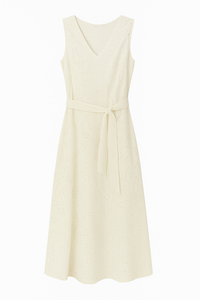 Embroidered Midi Dress
