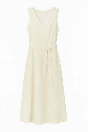 Embroidered Midi Dress