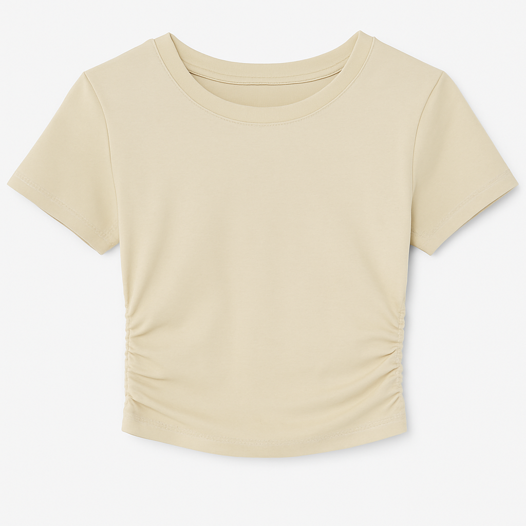 Cotton Basic Top with Gathering